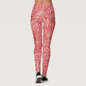 Scribbleprint Red Leggings (Achterkant)
