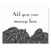 Scribbleprint Waves - Aangepast Rubberstempel (Afrduk)
