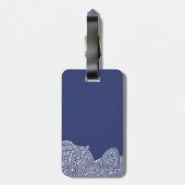 Scribbleprint Waves Bagagelabel (Achterkant verticaal)