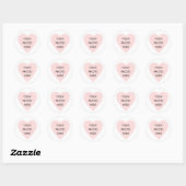 Scribbleprint White Heart Border Sticker (Vel)