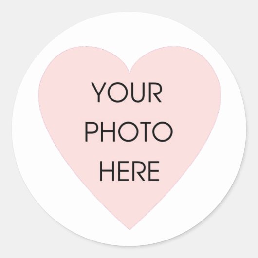 Scribbleprint White Heart Border Sticker (Voorkant)