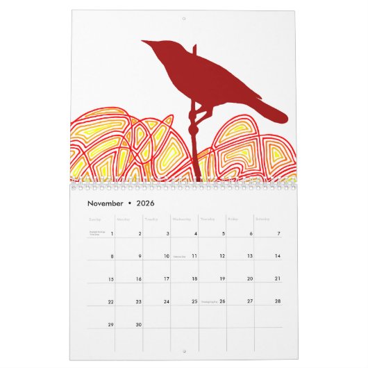 Scribbleprints Calendar (Seculaire versie) Kalender (Nov 2026)