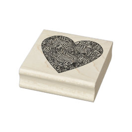 Scribbleprints Heart Rubberstempel