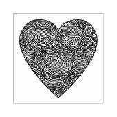 Scribbleprints Heart Rubberstempel (Afrduk)
