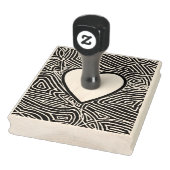 Scribbleprints Heart Rubberstempel (Stempel)