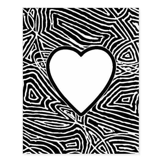 Scribbleprints Heart Rubberstempel (Afrduk)