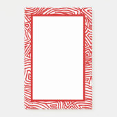 Scribbleprints Rood Rand Post-it® Notes (Voorkant)