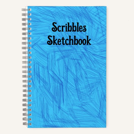 Scribbles Sketchbook Light Blue Notitieboek (Voorkant)