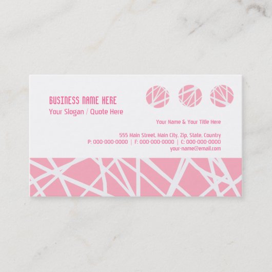 Scribbles Visitekaartje (Voorkant)