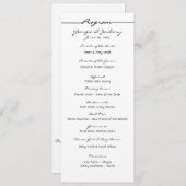 "Scribbles" Wedding Program Programma (Voorkant / Achterkant)