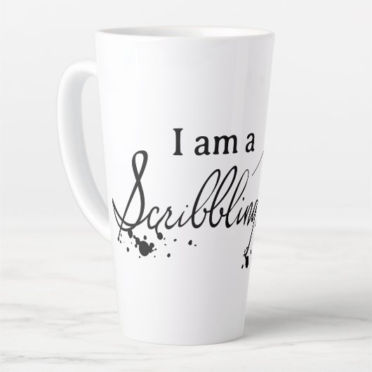 Scribbling Femme Latte Mug (Angle gauche)