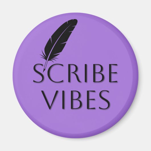 Scribe Vibes Author Writer Poet Composer Magneet (Voorkant)