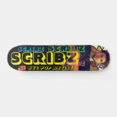 SCRIBZ NYC POP ARTIST 7 3/4-inch skateboard Declin (Horizontaal)