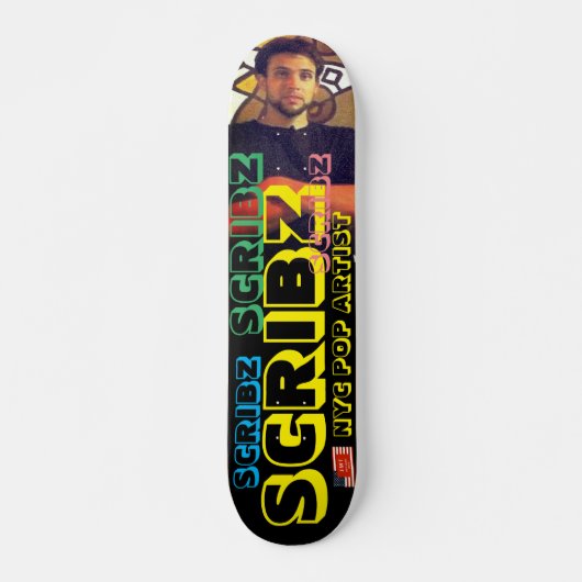 SCRIBZ NYC POP ARTIST 7 3/4-inch skateboard Declin (Voorkant)