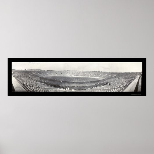 Scrimmage van Yale Bowl Foto 1914 Poster (Voorkant)