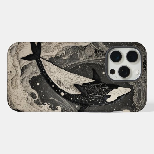 Scrimshaw Breach Baleine coque iphone (Verso Horizontal)