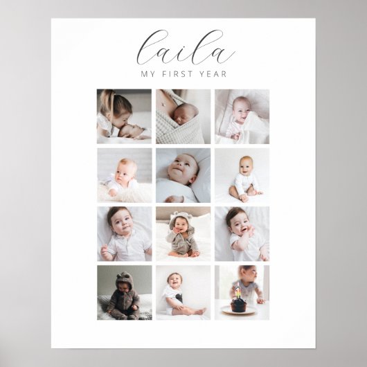 Script 1ère année 12 Photo Collage Poster (Devant)