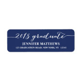 Script 2015 | Afstuderen retouradreslabel Etiket (Voorkant)