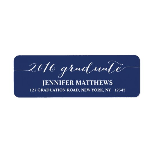 Script 2016 | Étiquette de l'adresse de retour de (Devant)