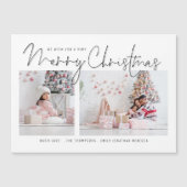 Script 2 Photos Joyeux Noël Magnet (Devant)