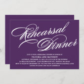 SCRIPT 2| REHEARSAL DÎNER INVITATION (Devant / Derrière)