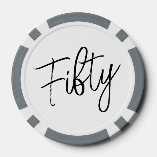 Script 50e verjaardag poker chips (Achterkant)