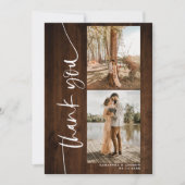 Script 5 photos mariage bois rustique merci (Devant)