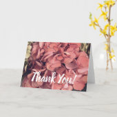 Script à la main Carte de remerciements Hydrangea (Fleur jaune)