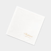 Script à main classique Nom de famille Mariage (Gauche)