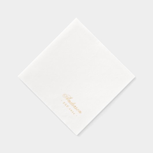 Script à main classique Nom de famille Mariage (Droite)