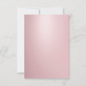 Script à main moderne Rose élégant Modèle or  (Dos)