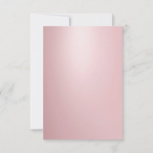 Script à main moderne Rose élégant Modèle or  (Dos)