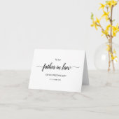 Script à mon père en droit sur ma carte de jour de (Fleur jaune)