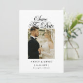 Script Ach-foto trouwdatum opslaan Save The Date (Staand voorkant)