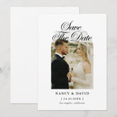 Script Ach-foto trouwdatum opslaan Save The Date (Voorkant / Achterkant)