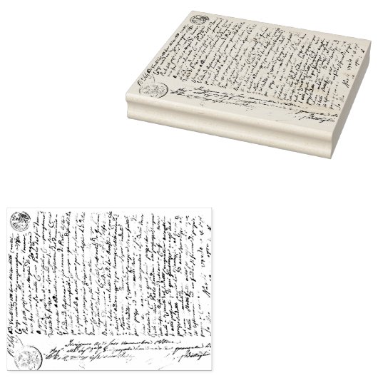 Script-achtergrond Rubberstempel (Gestempeld)