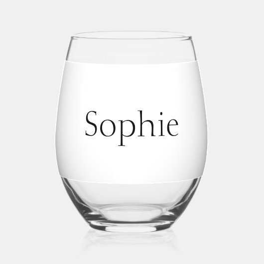 Script Afstuderen Pet gepersonaliseerde klasse van Wijnglas Zonder Voet (Achterkant)