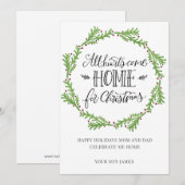 Script Alle Harten Komen Thuis met Kerstmis (Voorkant / Achterkant)
