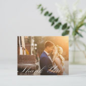 script amusant | carte de remerciements mariage (Debout devant)