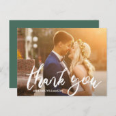 script amusant | carte de remerciements mariage (Devant / Derrière)