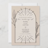 Script Arche d'art en ligne Desert Tan Faire-part  (Devant)