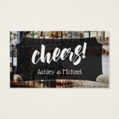 Script avec photo de bar, billets de boisson pour (Dos)