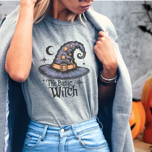  Script Basic Witch Halloween Kostuum Vrouwen T-shirt