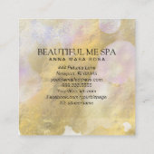 *~* Script BEAUTY Rainbow Gold Foil Carte de visit (Dos)