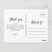 Script Bedankt Foto Afstudeerkaart Briefkaart (Achterkant)