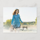 Script Bedankt Foto Afstuderen Ansichtkaart Briefkaart (Voorkant)