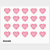 Script Bedankt Heart Banners Hart Sticker (Vel)