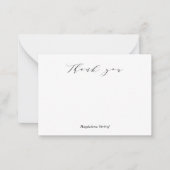 Script Bedankt Opmerking Kaarten Notitiekaartje (Voorkant)