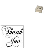 Script Bedankt Rubberstempel (Gestempeld)