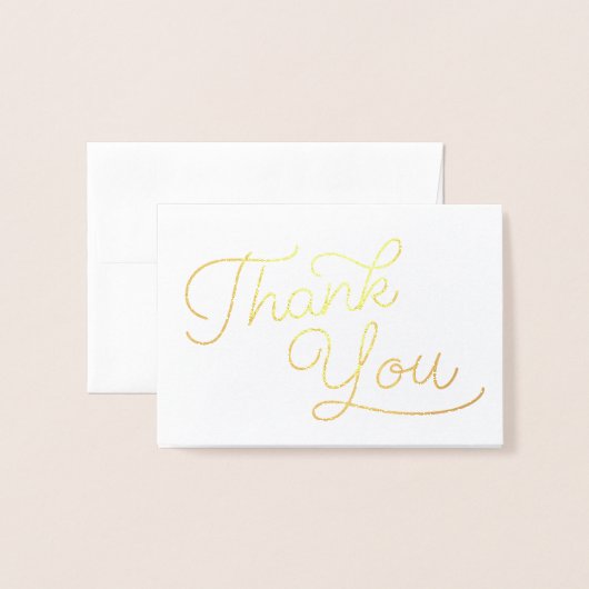 Script Bedankt | Trouw Bedankt Folie Kaarten (Voorkant met envelop)